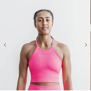 NOBULL RIBBED HALTER CROP TANK